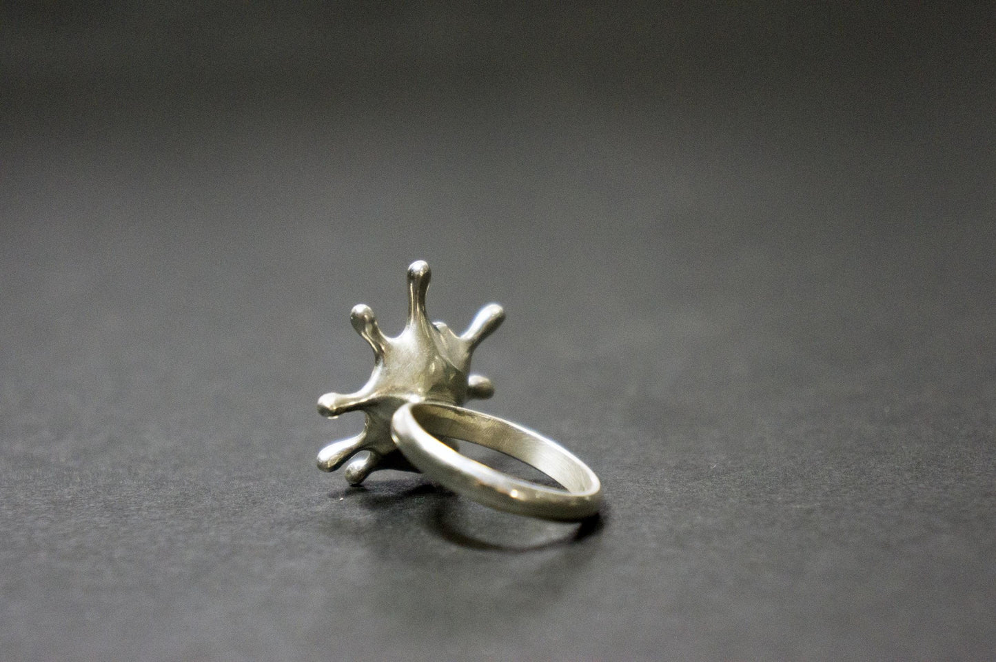 sterling silver water splash ring