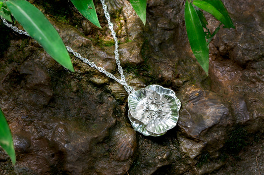 Poppy sterling silver necklace