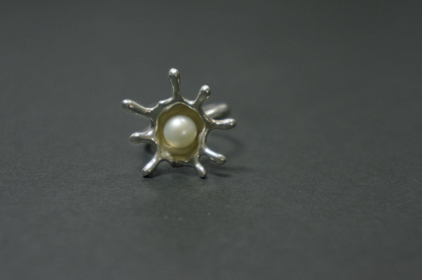 sterling silver water splash ring