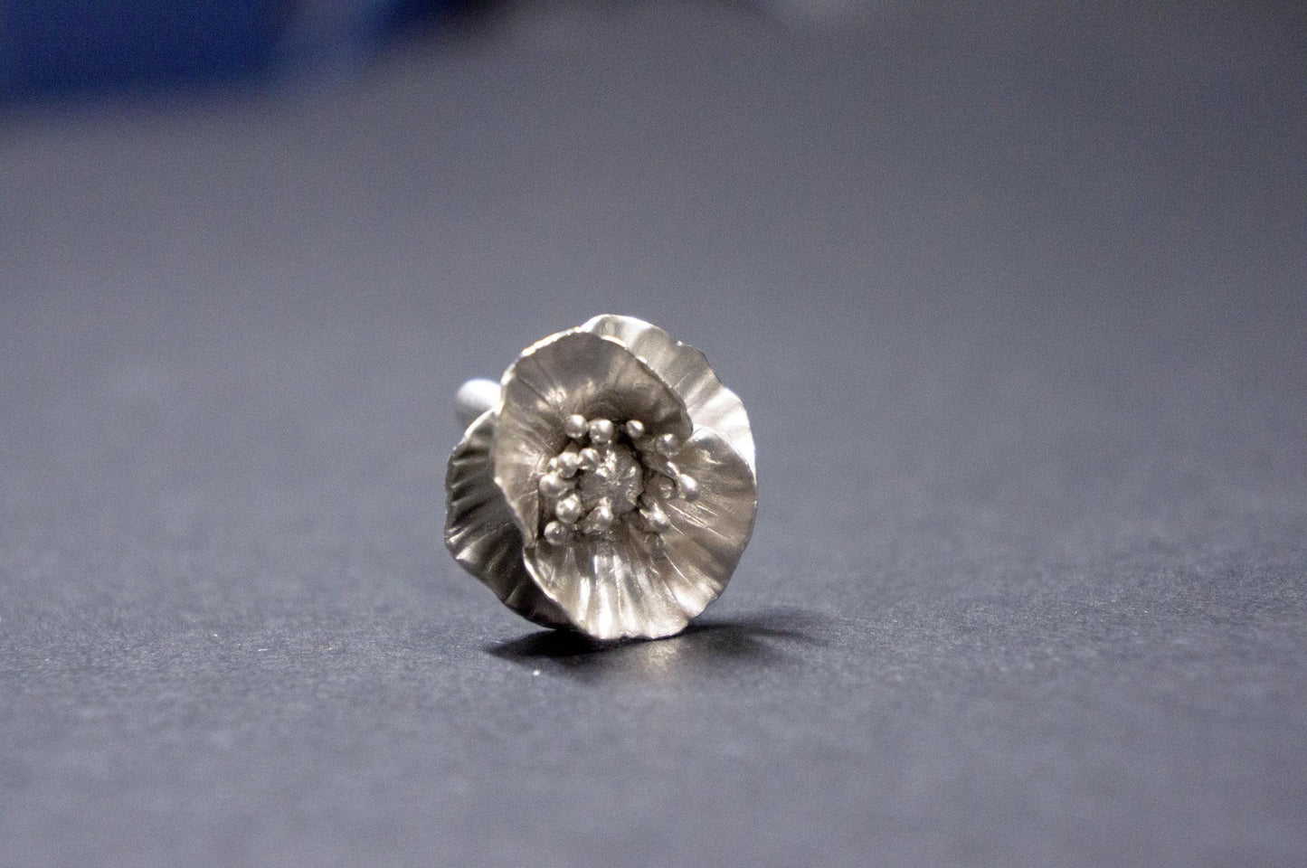 Poppy sterling silver ring