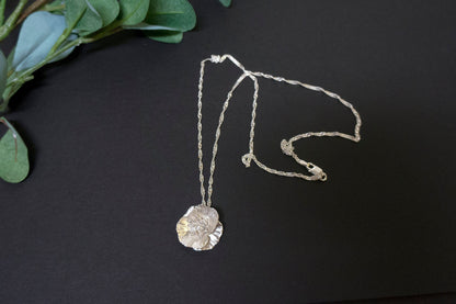 Poppy sterling silver necklace