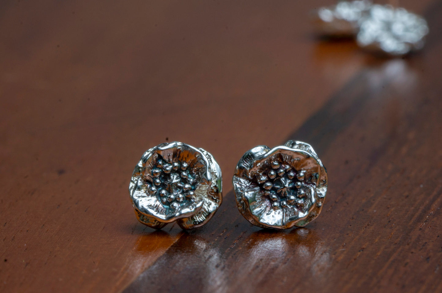 Poppy sterling silver earrings