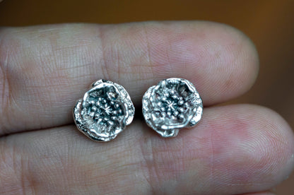 Poppy sterling silver earrings