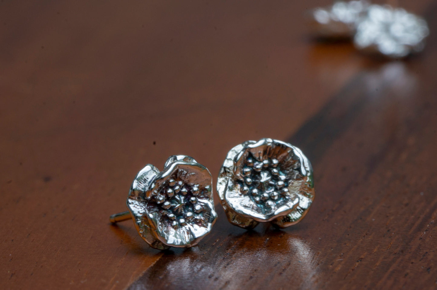 Poppy sterling silver earrings