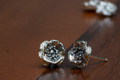Poppy sterling silver earrings