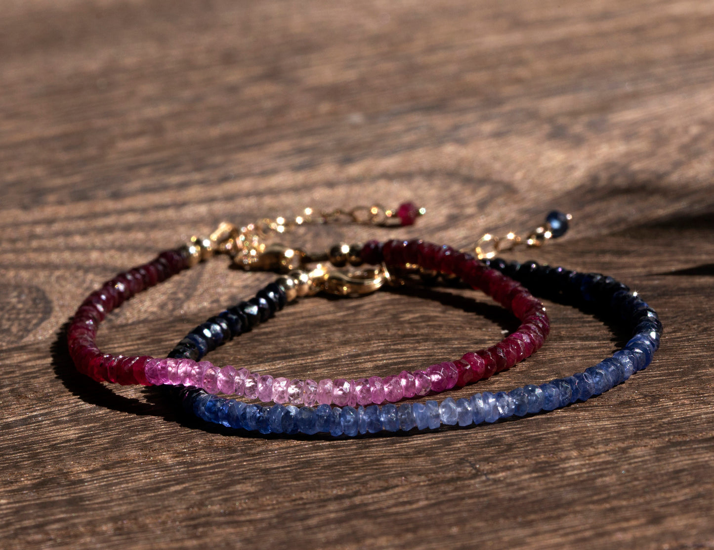 Ombre ruby bracelet