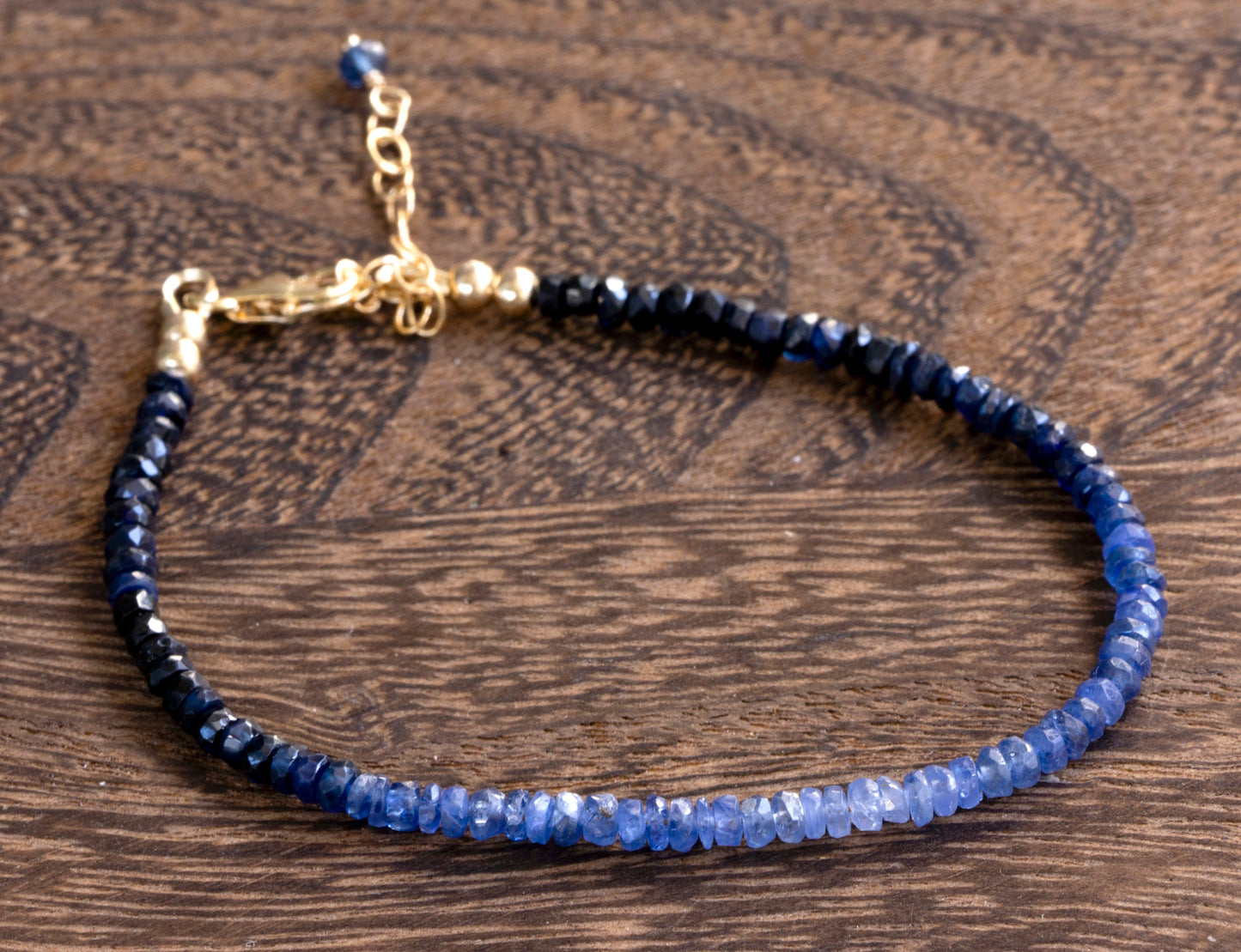 Ombre blue sapphire bracelet