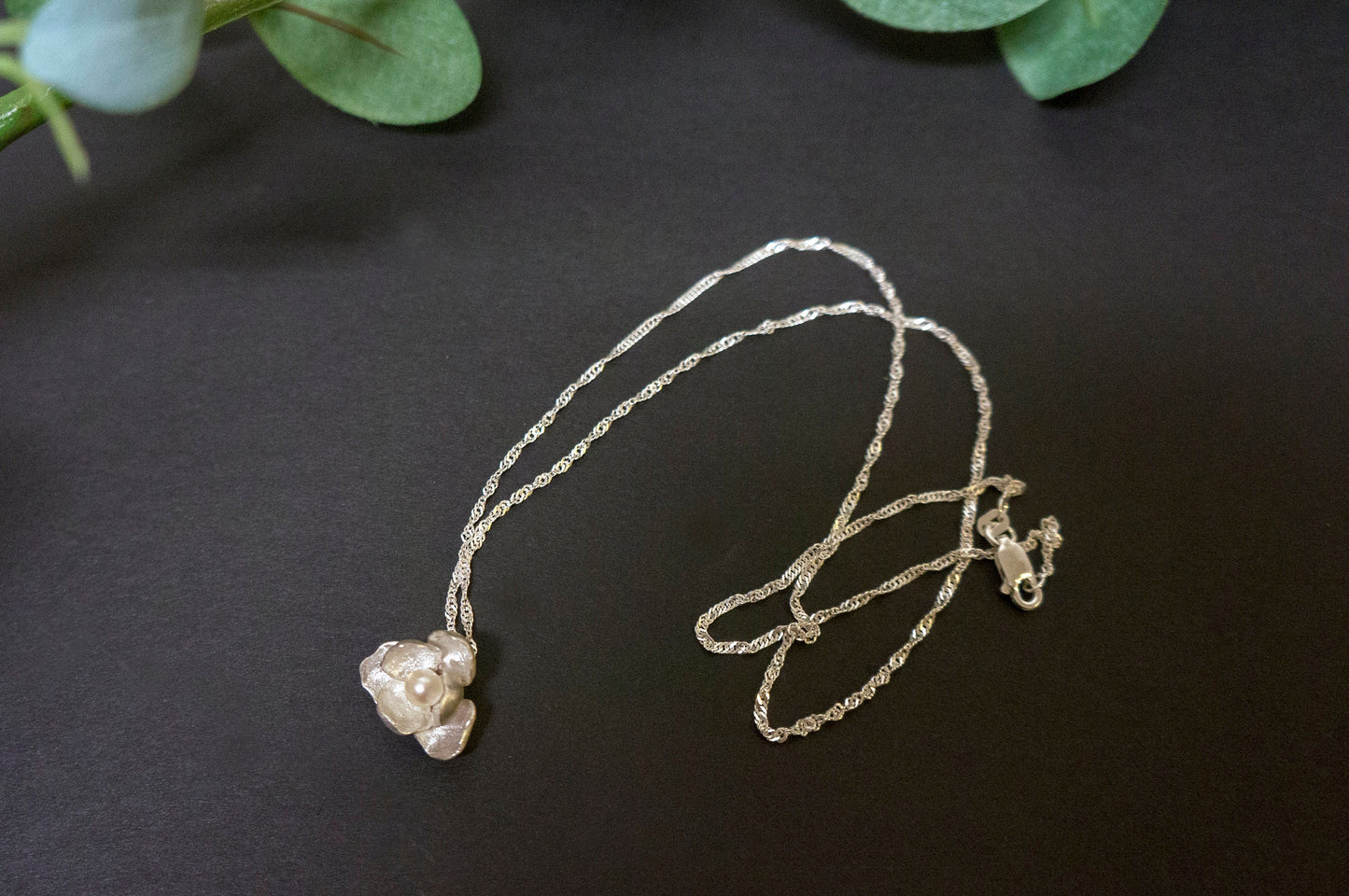 Jasmine sterling silver necklace