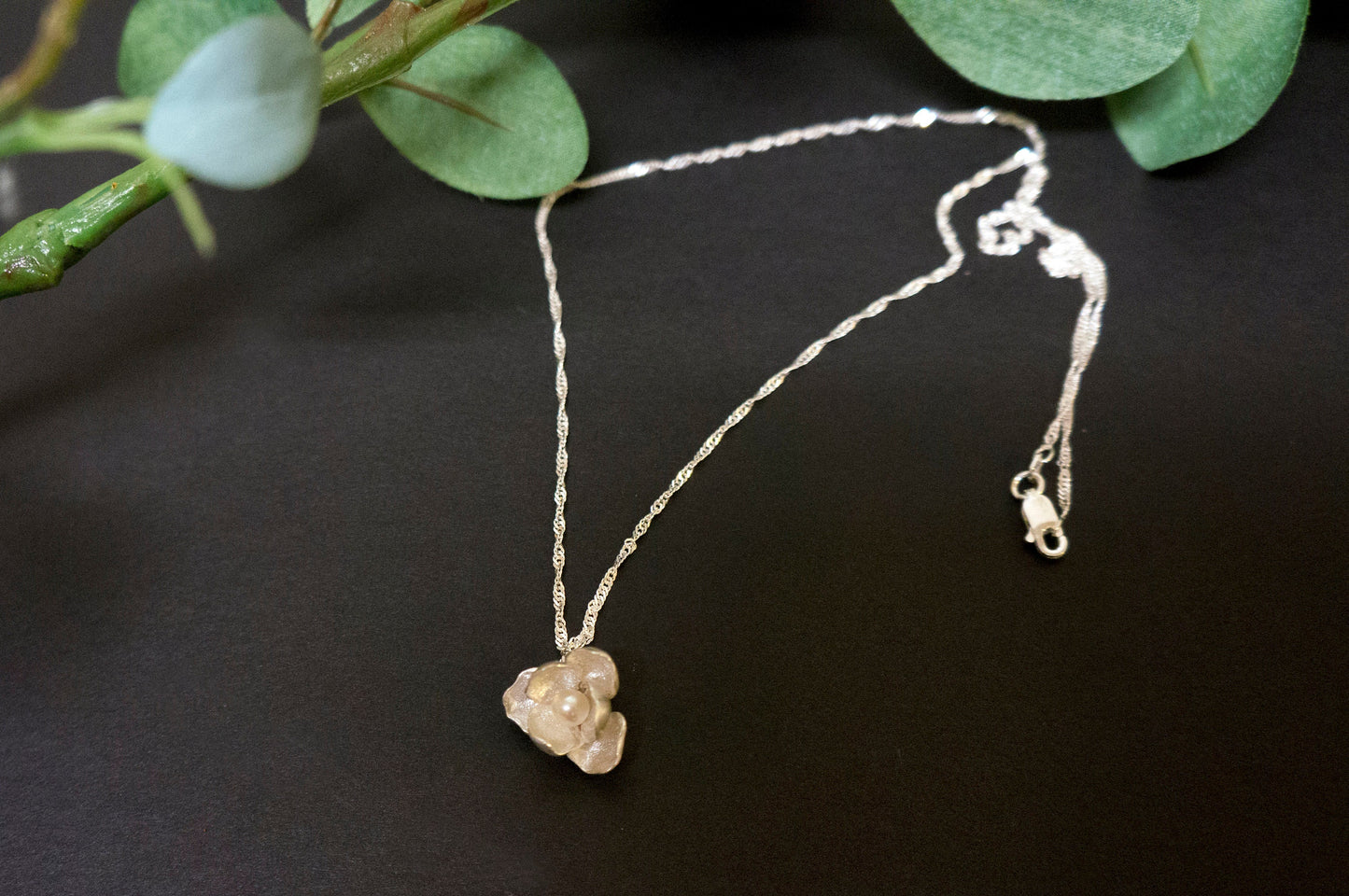 Jasmine sterling silver necklace