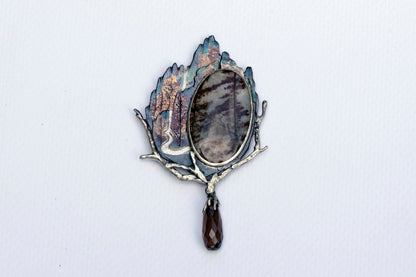 Waterfall brooch and necklace