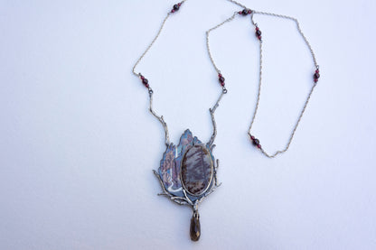 Waterfall brooch and necklace