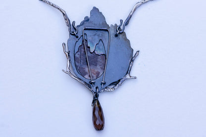 Waterfall brooch and necklace