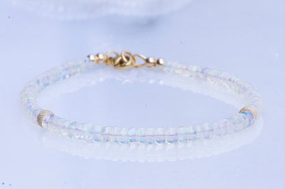 Handmade opal bracelet