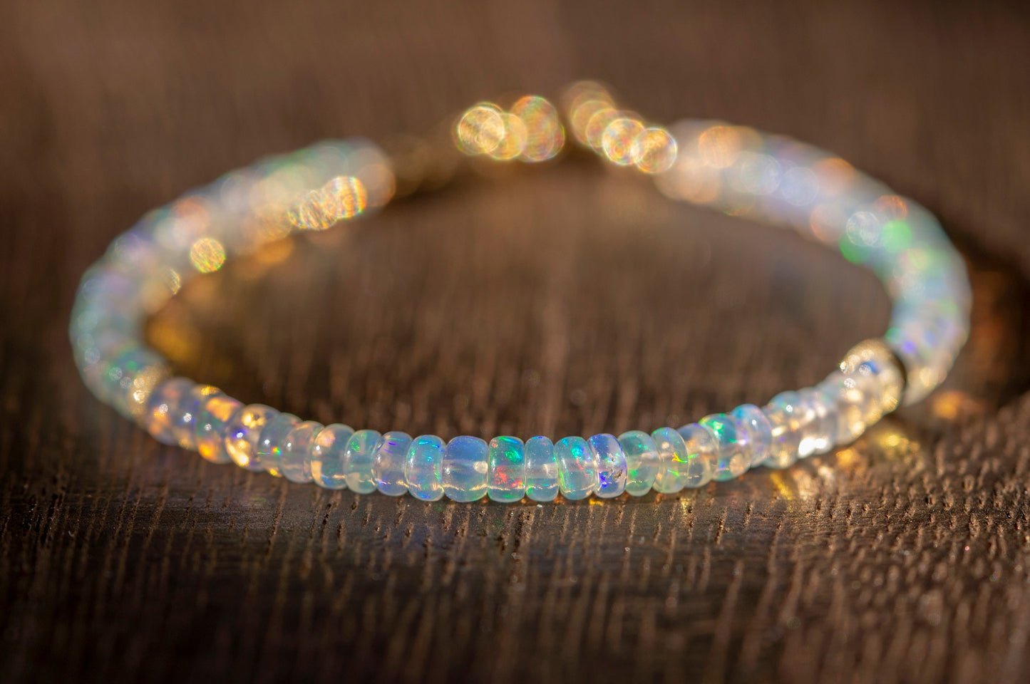 Handmade opal bracelet