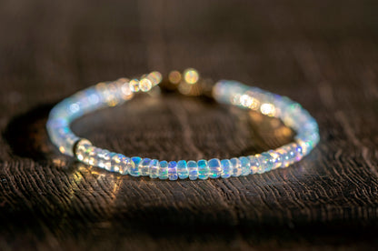 Handmade opal bracelet
