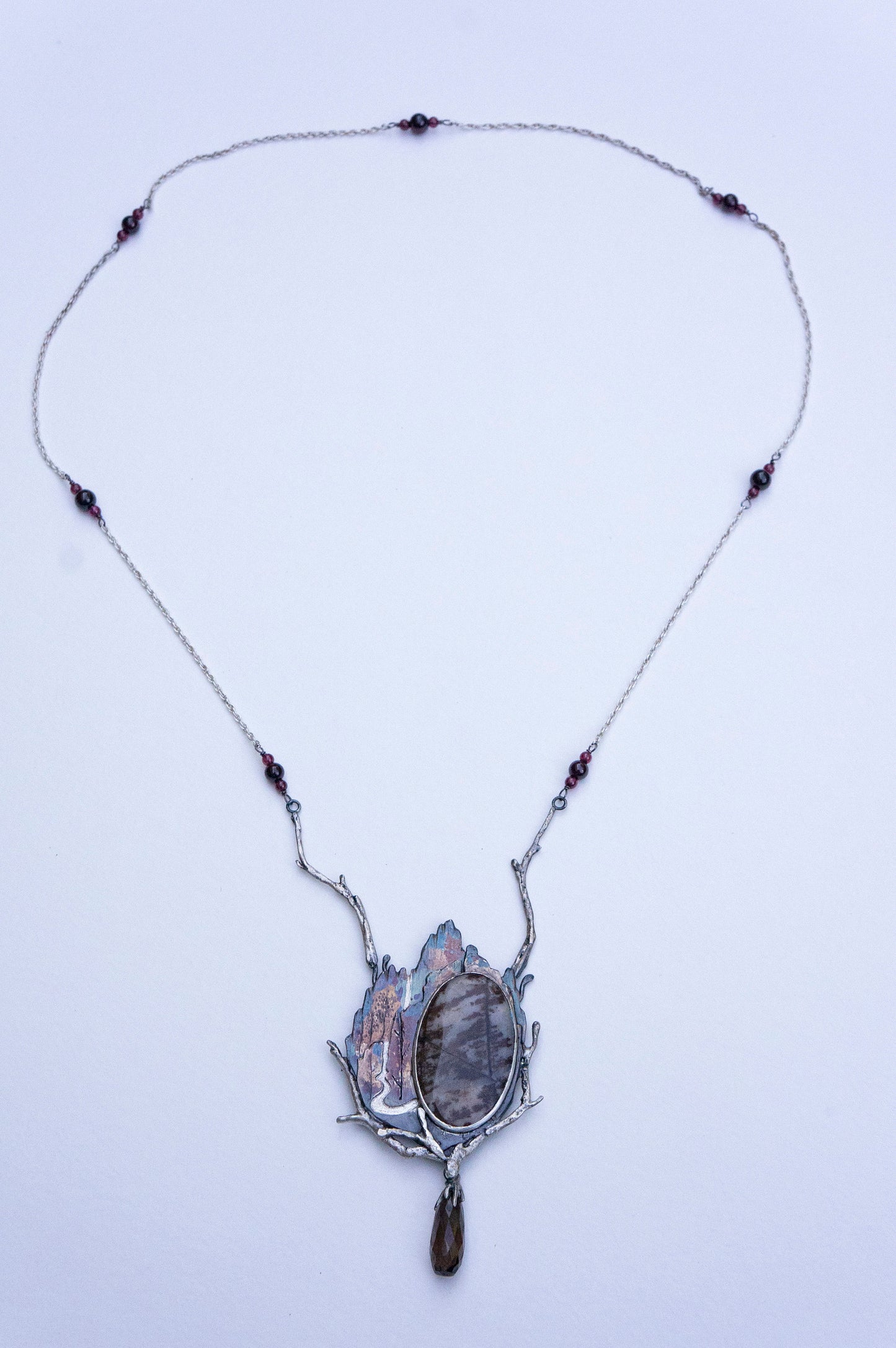 Waterfall brooch and necklace