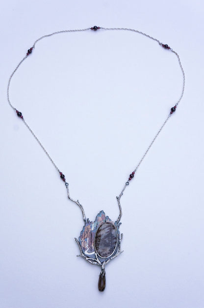 Waterfall brooch and necklace