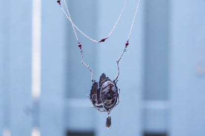 Waterfall brooch and necklace
