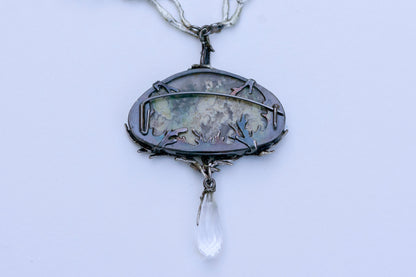 Mermaid brooch and necklace