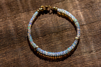 Handmade opal bracelet