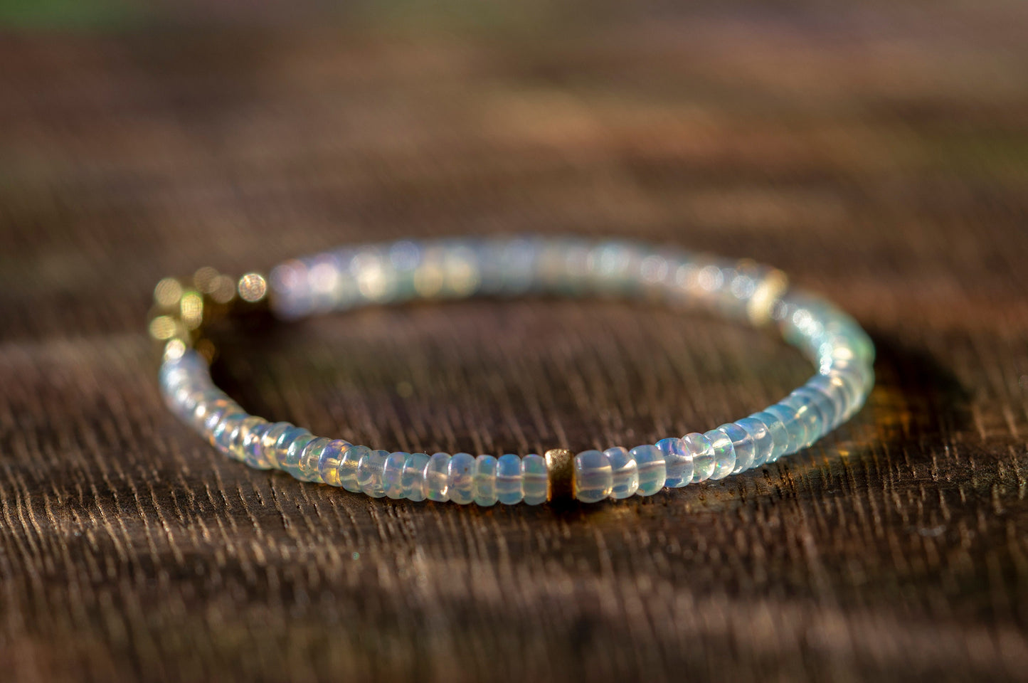 Handmade opal bracelet