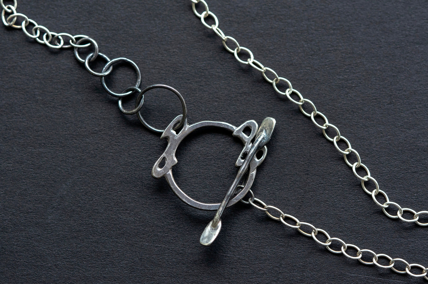 "Row your boat" dendritic agate brooch and necklace