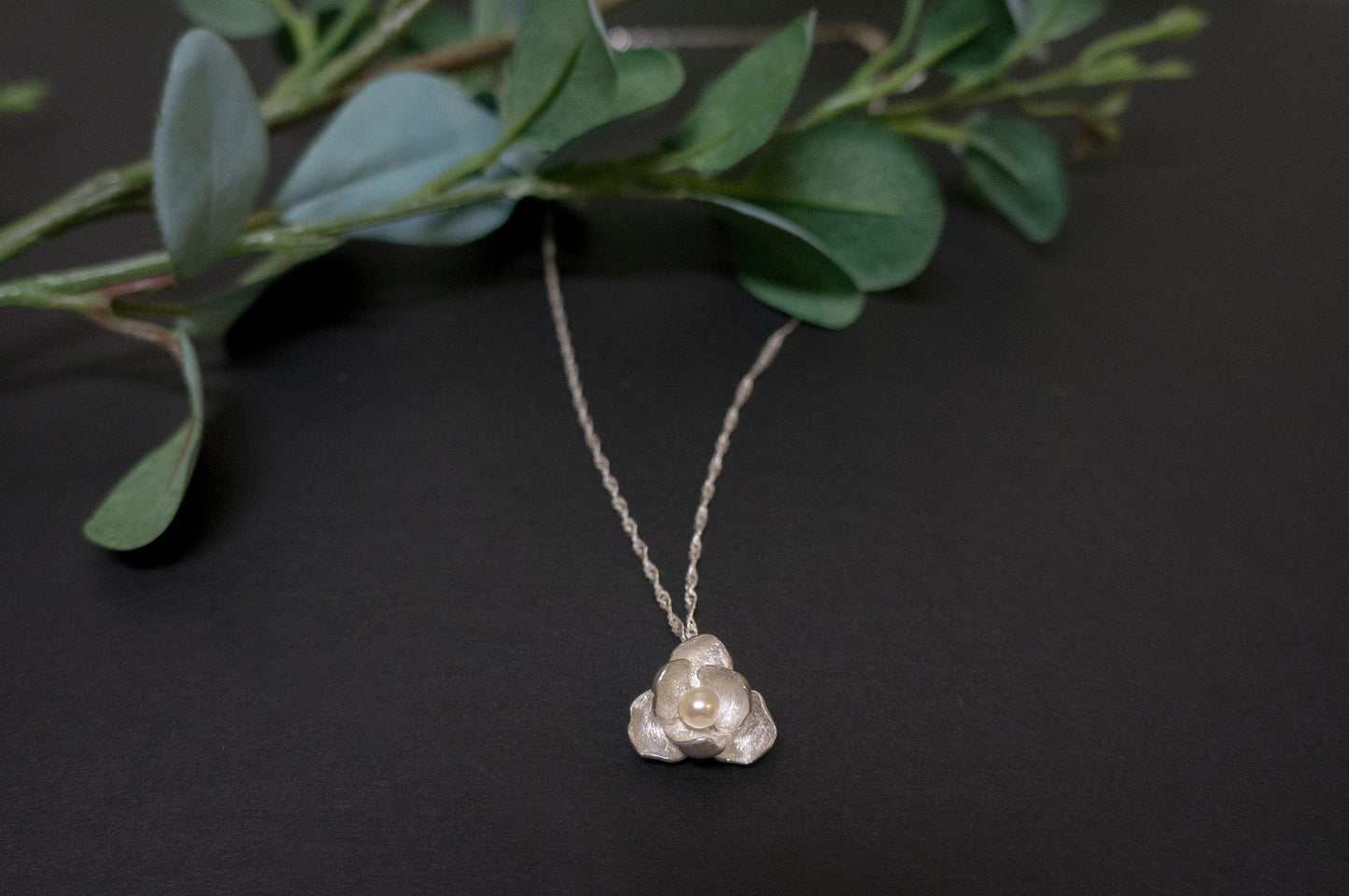 Jasmine sterling silver necklace