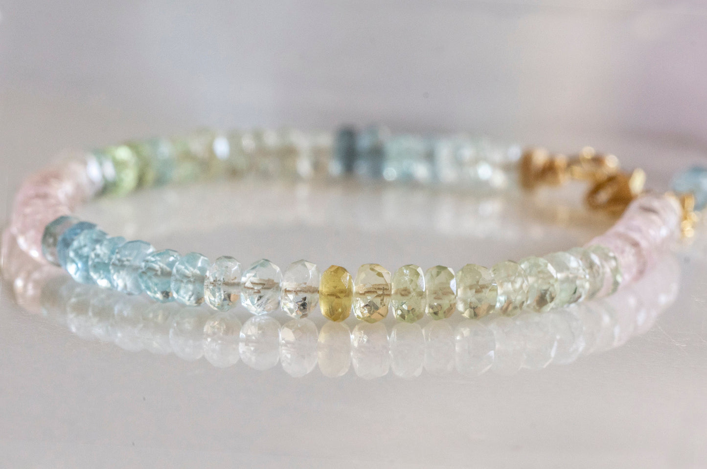 Aquamarine multicolor bracelet