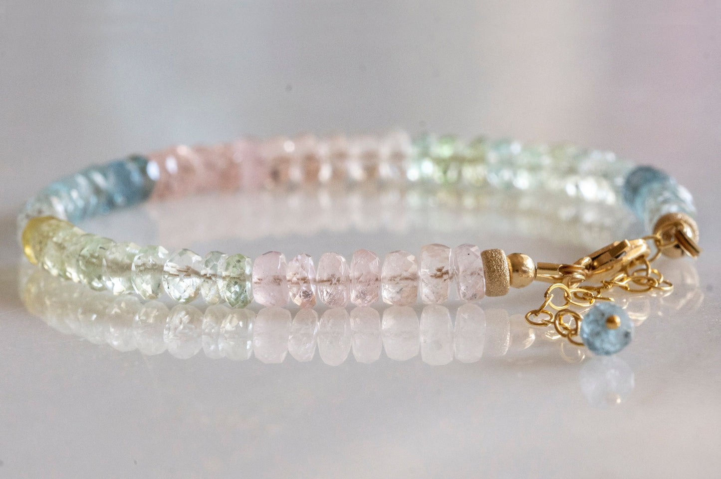 Aquamarine multicolor bracelet