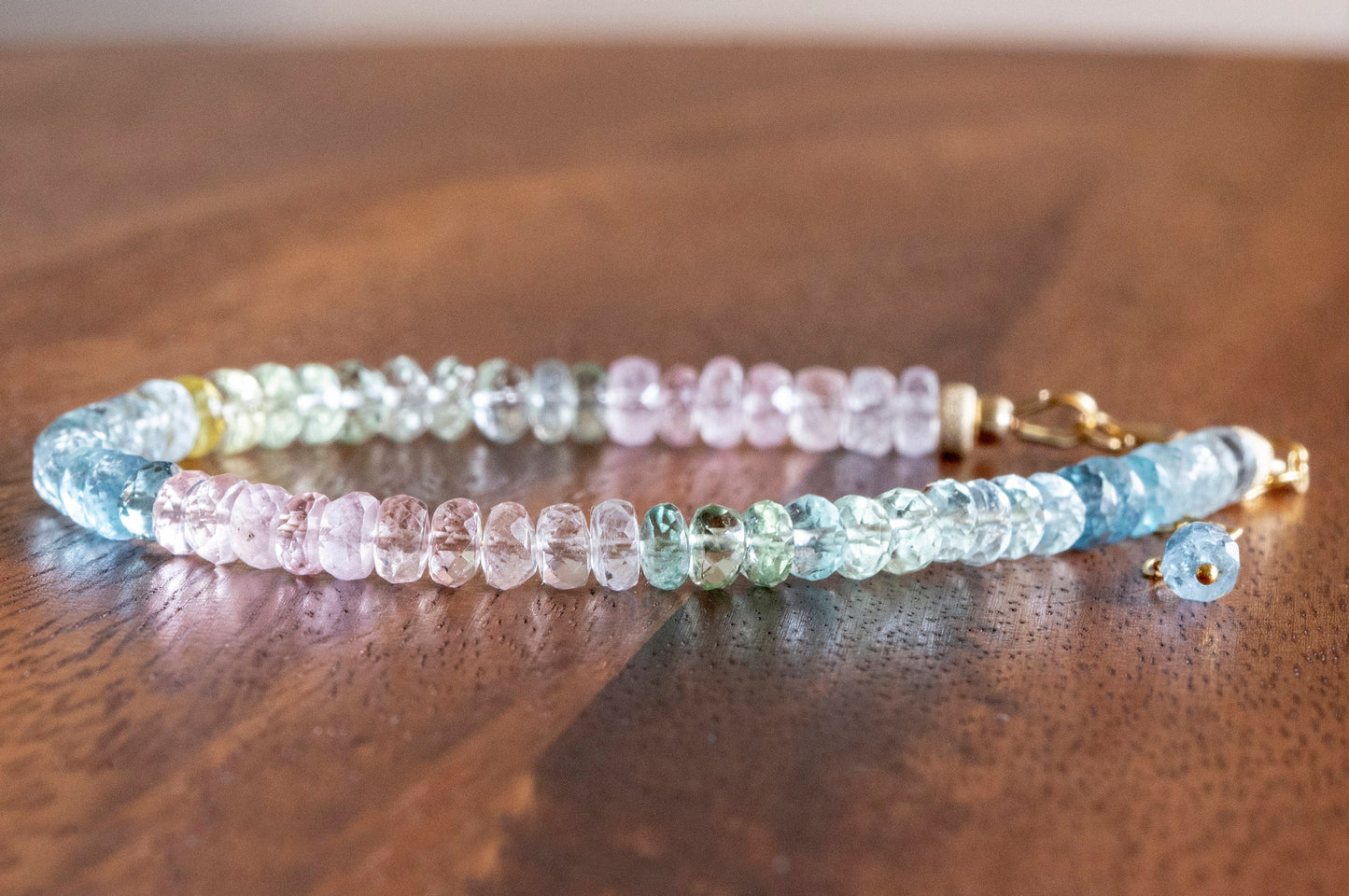 Aquamarine multicolor bracelet