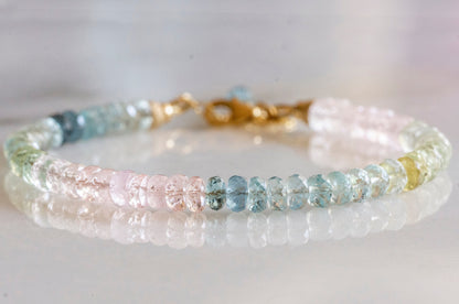 Aquamarine multicolor bracelet