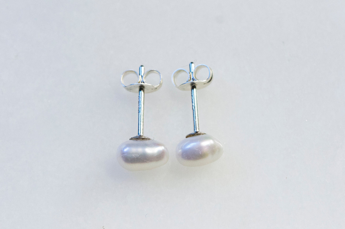 Baroque pearl ear studs